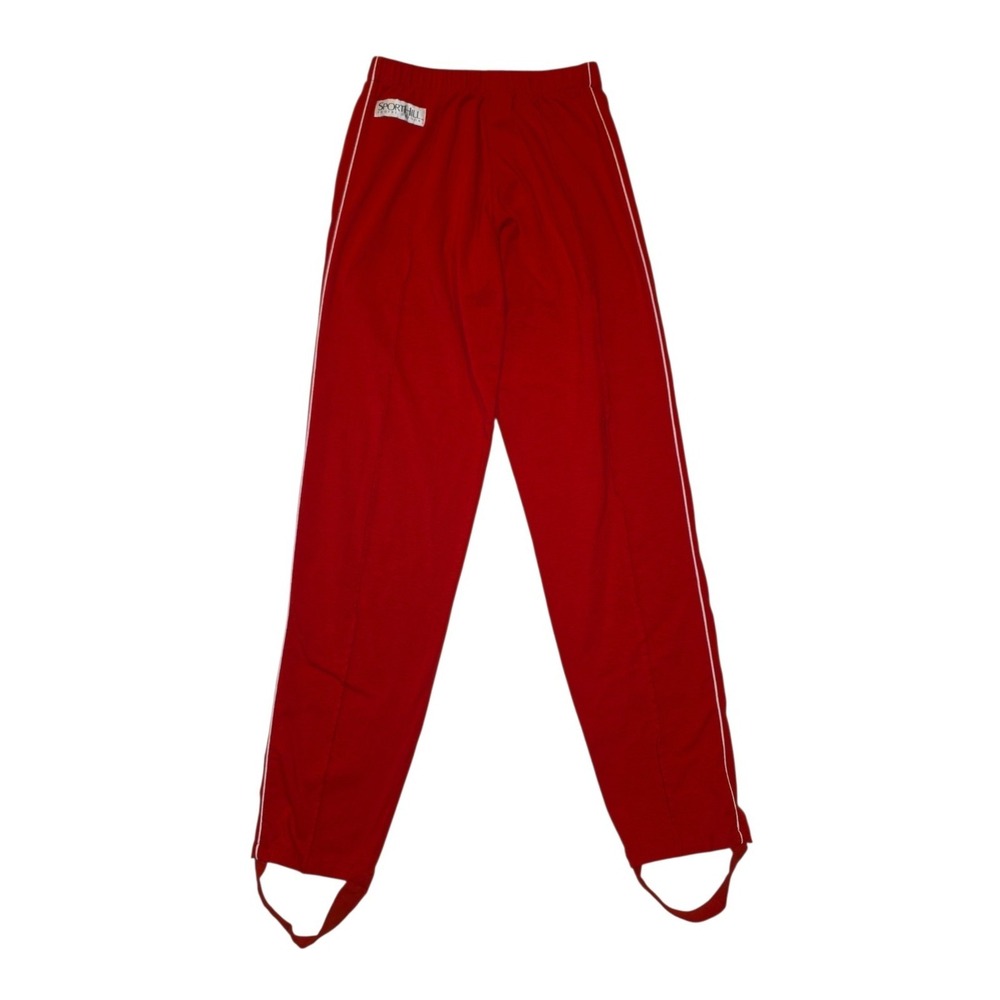 Vintage SportHill Stirrup Pants Red Running Athletic USA Made Medium Long